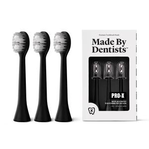 Made by Dentists PRO-X Replacement Brush Heads Compatible with PRO-X Sonic Toothbrush 3 Pack Dentist-Designed Deep Plaque Removal Soft Bristles Travel-Ready
