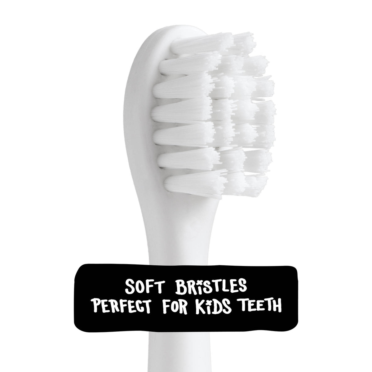 Made By Dentists Kids Electric Toothbrush Replacement Heads β 6 Heads (2x3) - Soft Bristles Brush Head for Gentle Care, 18 Months Supply