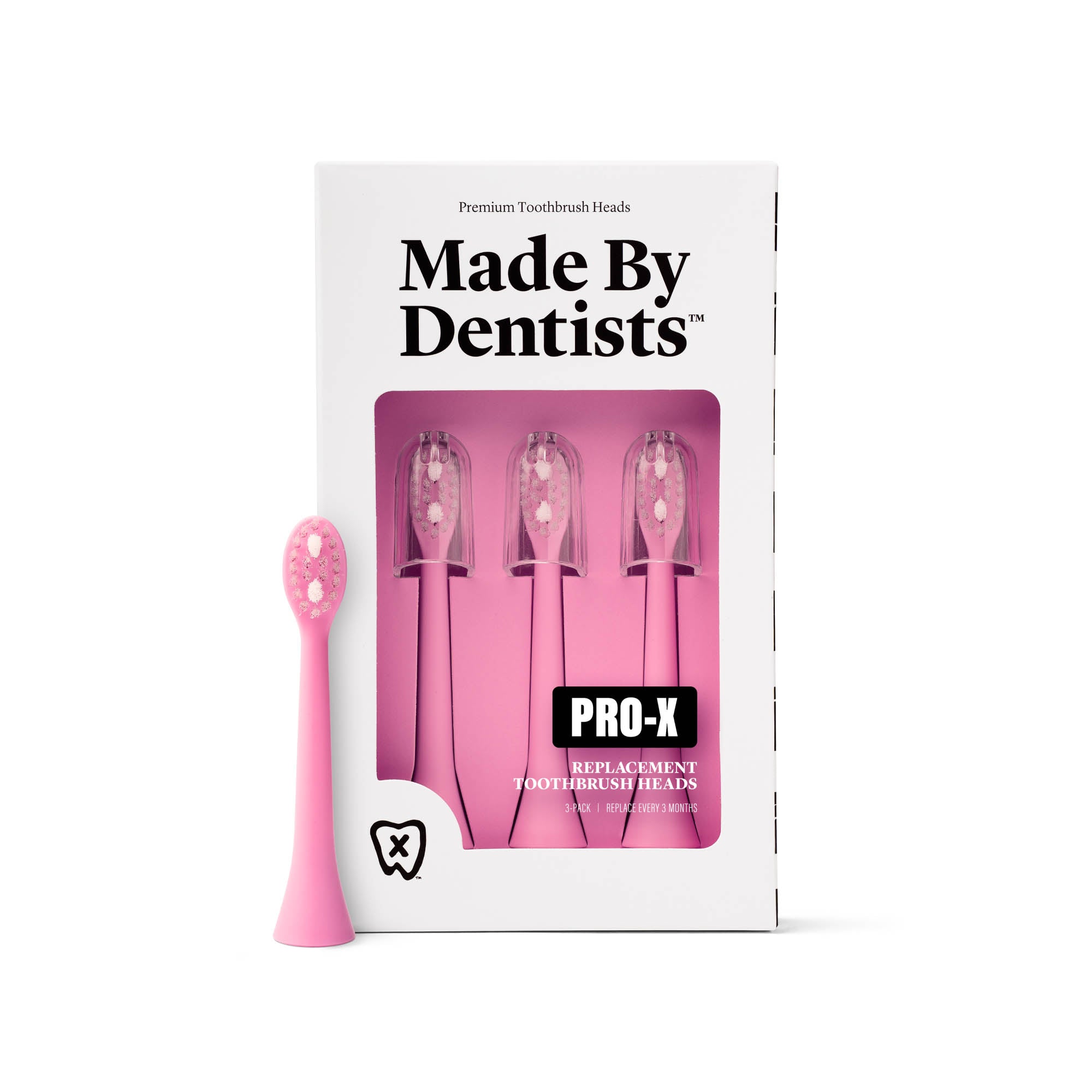 DENTALBIO❌4 PRO-X Replacement Heads - Pink – Made By Dentists