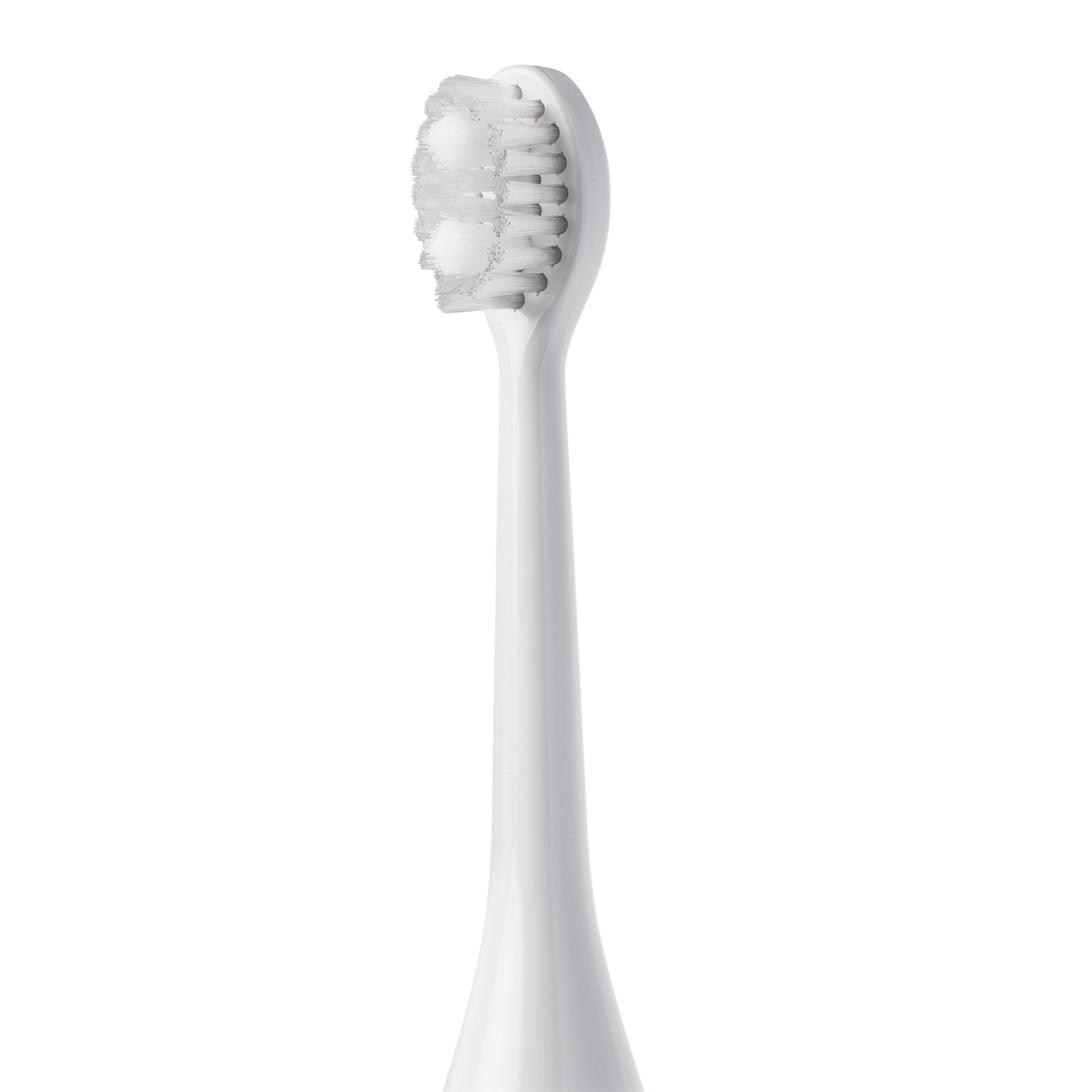 Close-up of the white Sonic Toothbrush brush head
