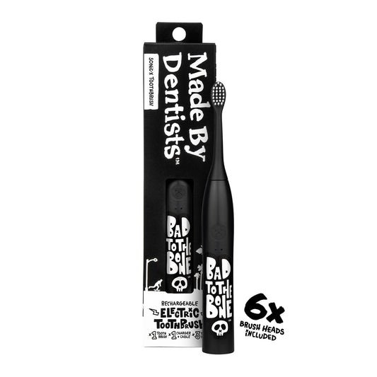 “Bad To The Bone” Electric Toothbrush + 6 Heads