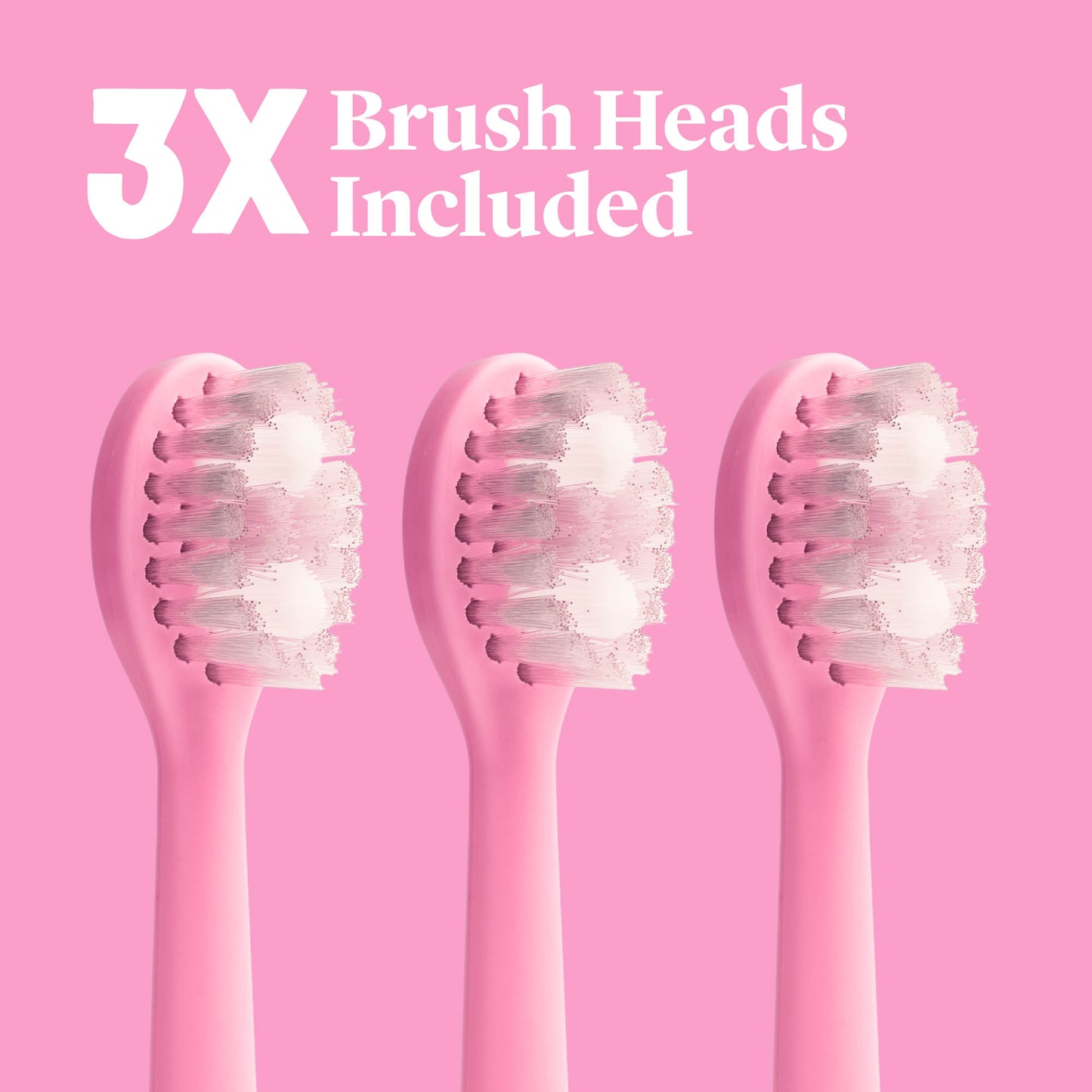 Made by Dentists PRO-X Replacement Brush Heads Compatible with PRO-X Sonic Toothbrush 3 Pack Dentist-Designed Deep Plaque Removal Soft Bristles Travel-Ready