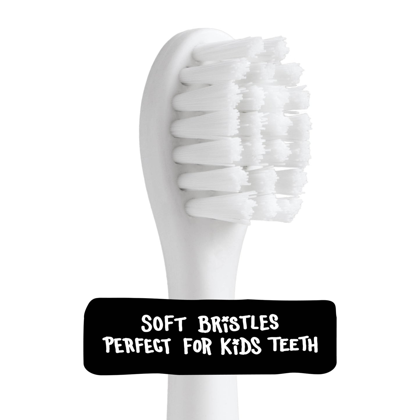 Made By Dentists Kids Electric Toothbrush Replacement Heads – 6 Heads (2x3) - Soft Bristles Brush Head for Gentle Care, 18 Months Supply