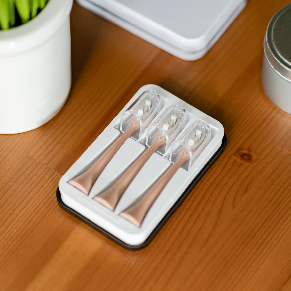 Sonic Toothbrush Replacement Heads Rose Gold Made By Dentists