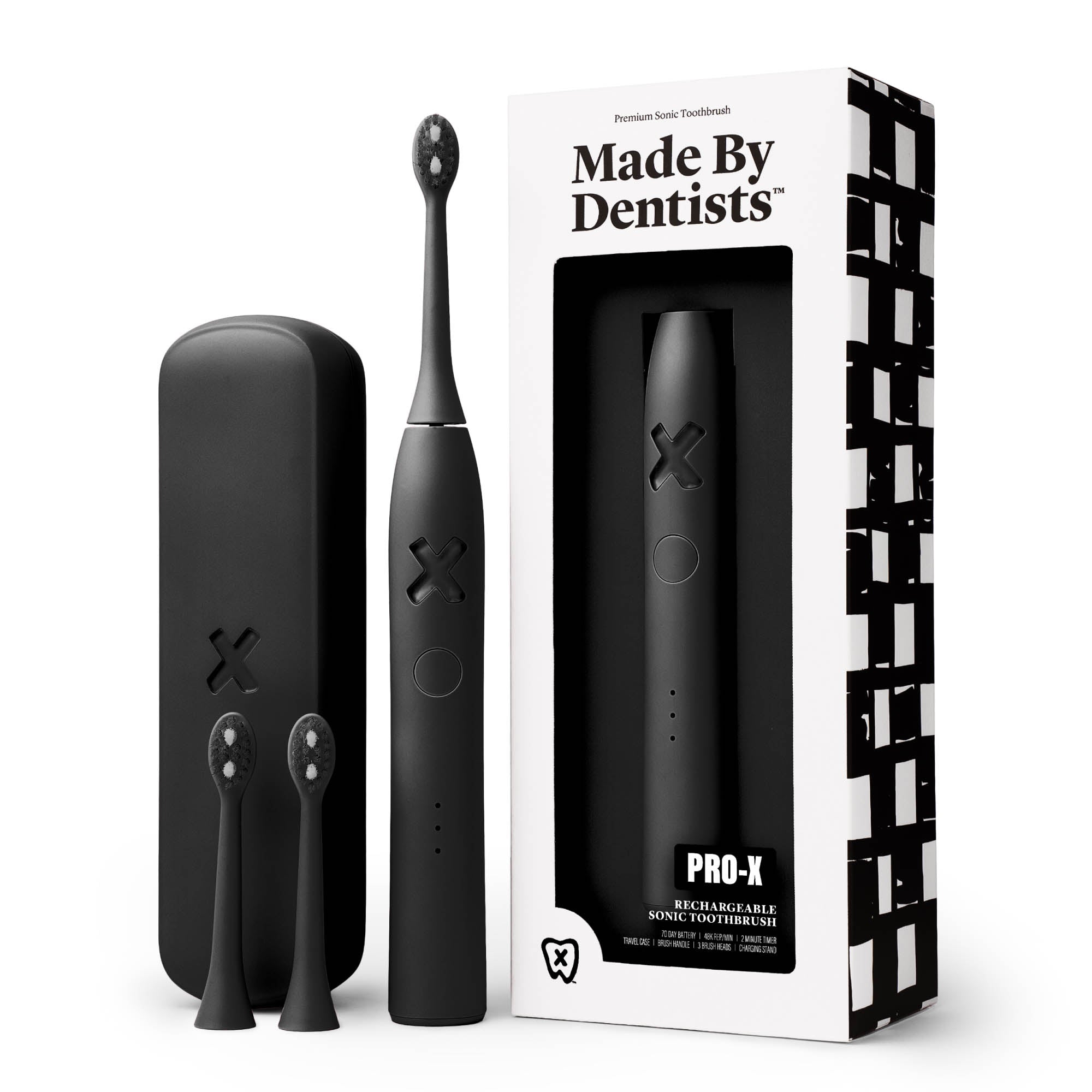PRO-X Sonic Toothbrush - Black – Made By Dentists