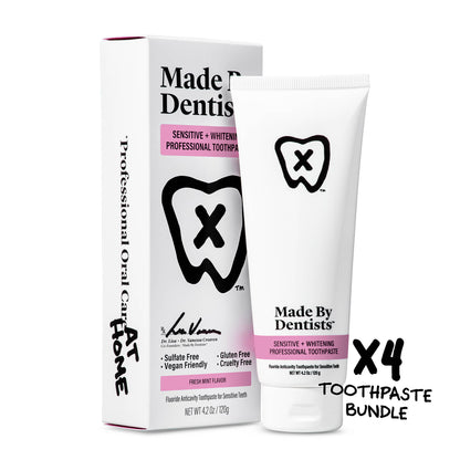 Sensitive + Whitening Professional Toothpaste X4 Bundle