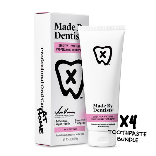 Sensitive + Whitening Professional Toothpaste X4 Bundle