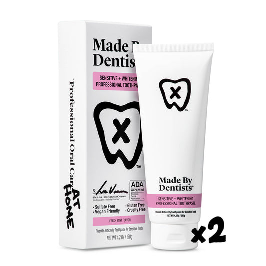 Made by Dentists sensitive + whitening professional toothpaste