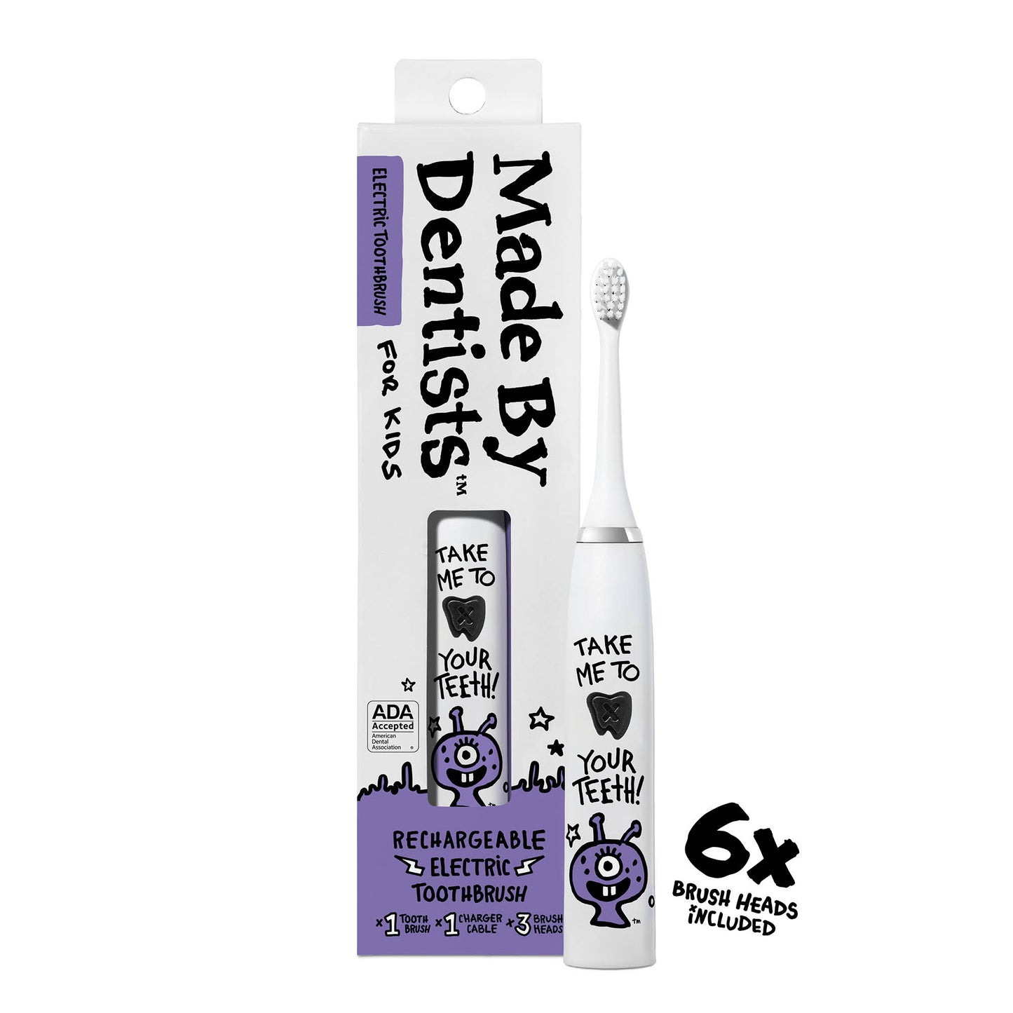 Alien Electric Toothbrush + 6 Heads