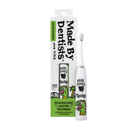 Dino Electric Toothbrush + 3 Brush Heads