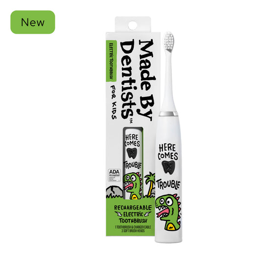 Dino Electric Toothbrush + 3 Brush Heads
