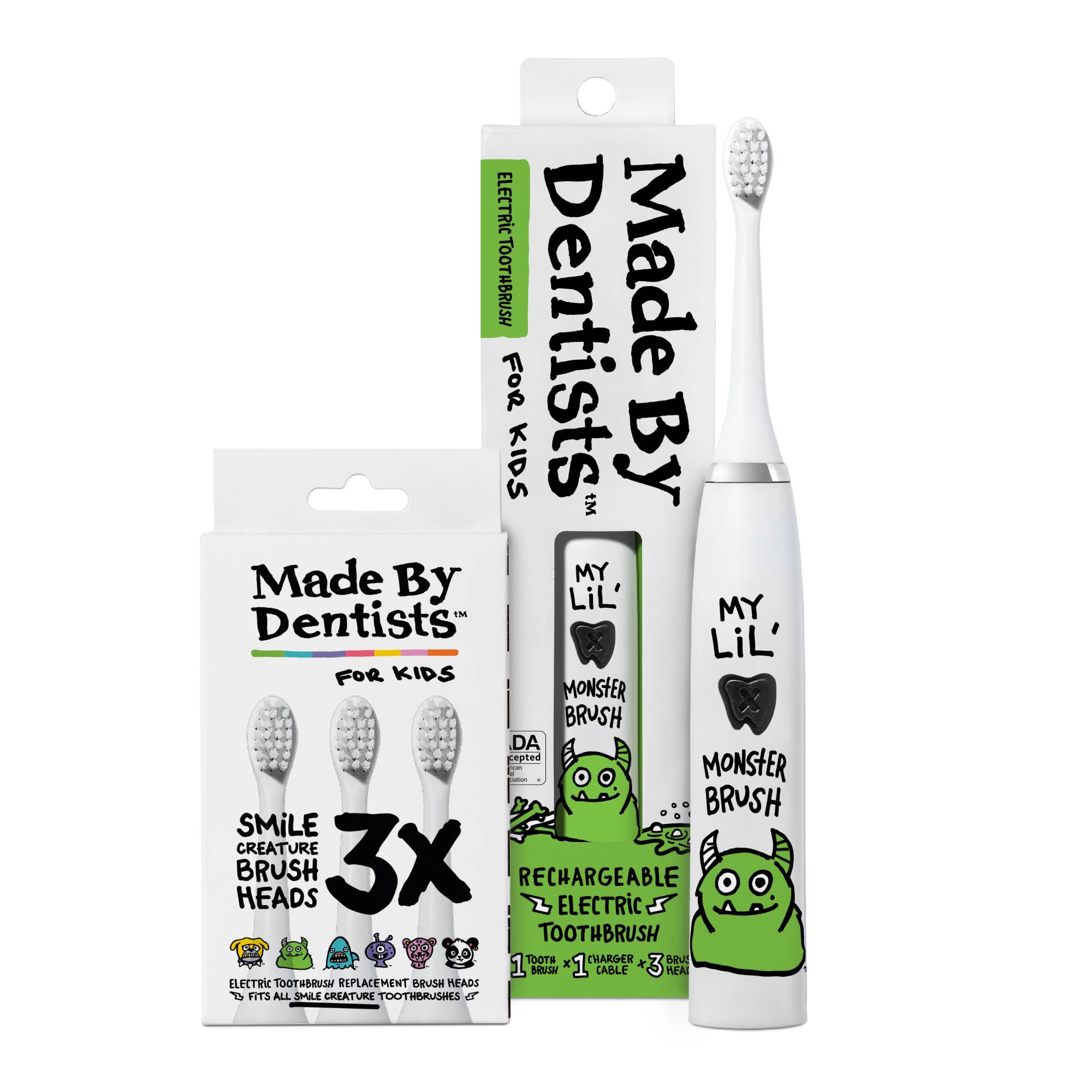 Monster Toothbrush Kids Rechargeable Electric Toothbrush - Monster – Made By Dentists