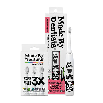 Panda Electric Toothbrush + 6 Brush Heads