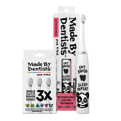 Panda Electric Toothbrush + 6 Brush Heads