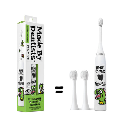 Dino Electric Toothbrush + 3 Brush Heads