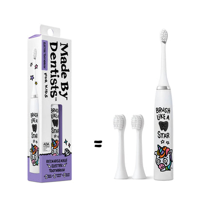 Unicorn Electric Toothbrush + 3 Brush Heads