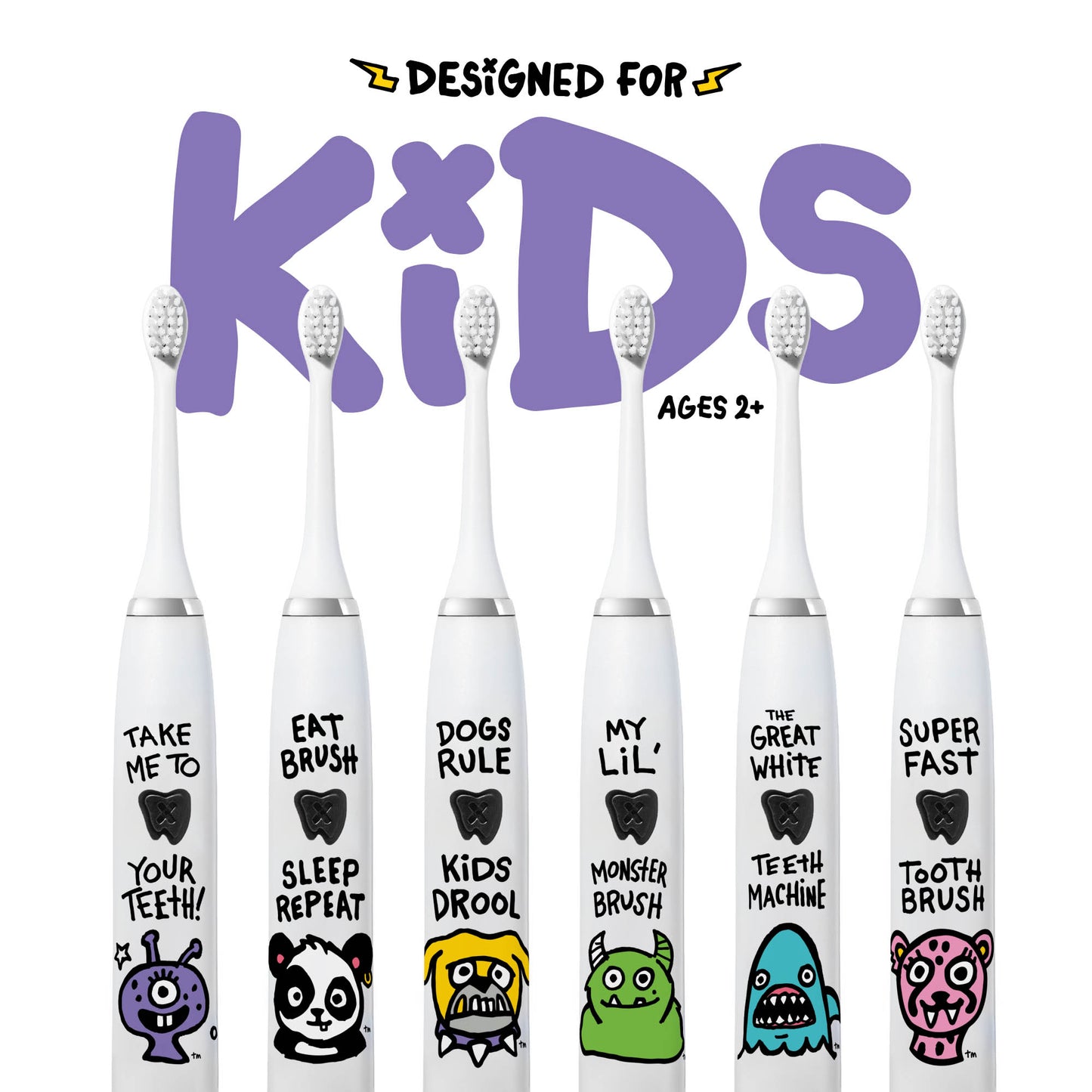 Alien Electric Toothbrush + 6 Brush Heads