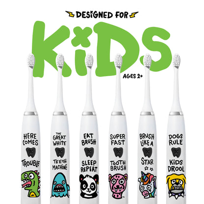 Dino Electric Toothbrush + 3 Brush Heads
