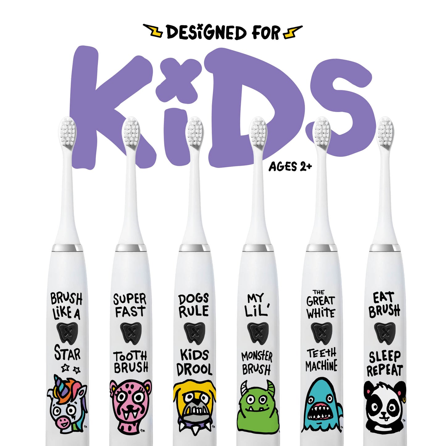 Unicorn Electric Toothbrush + 3 Brush Heads