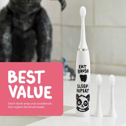 Panda Electric Toothbrush + 6 Brush Heads