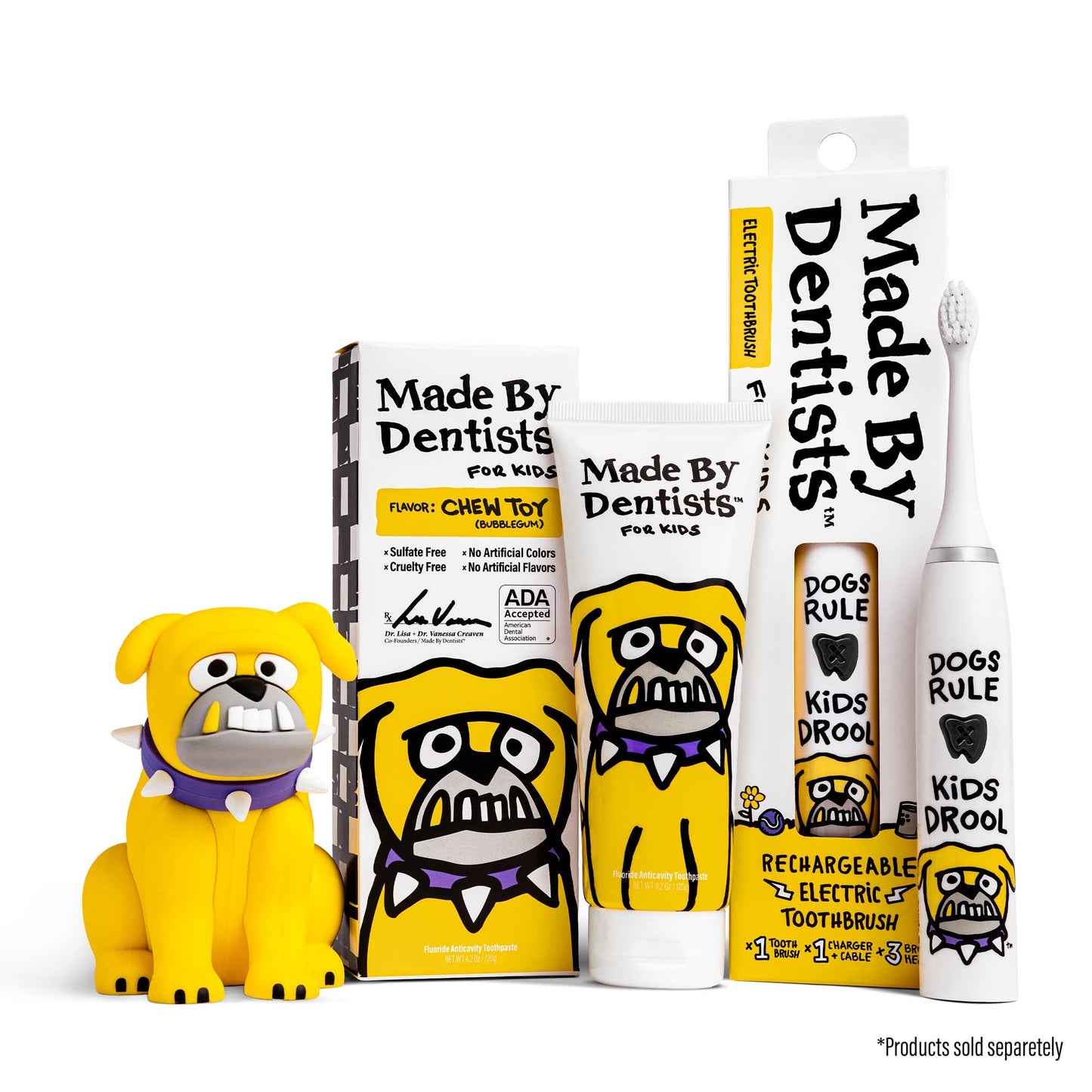 Kids "Bulldog" Rechargeable Electric Toothbrush