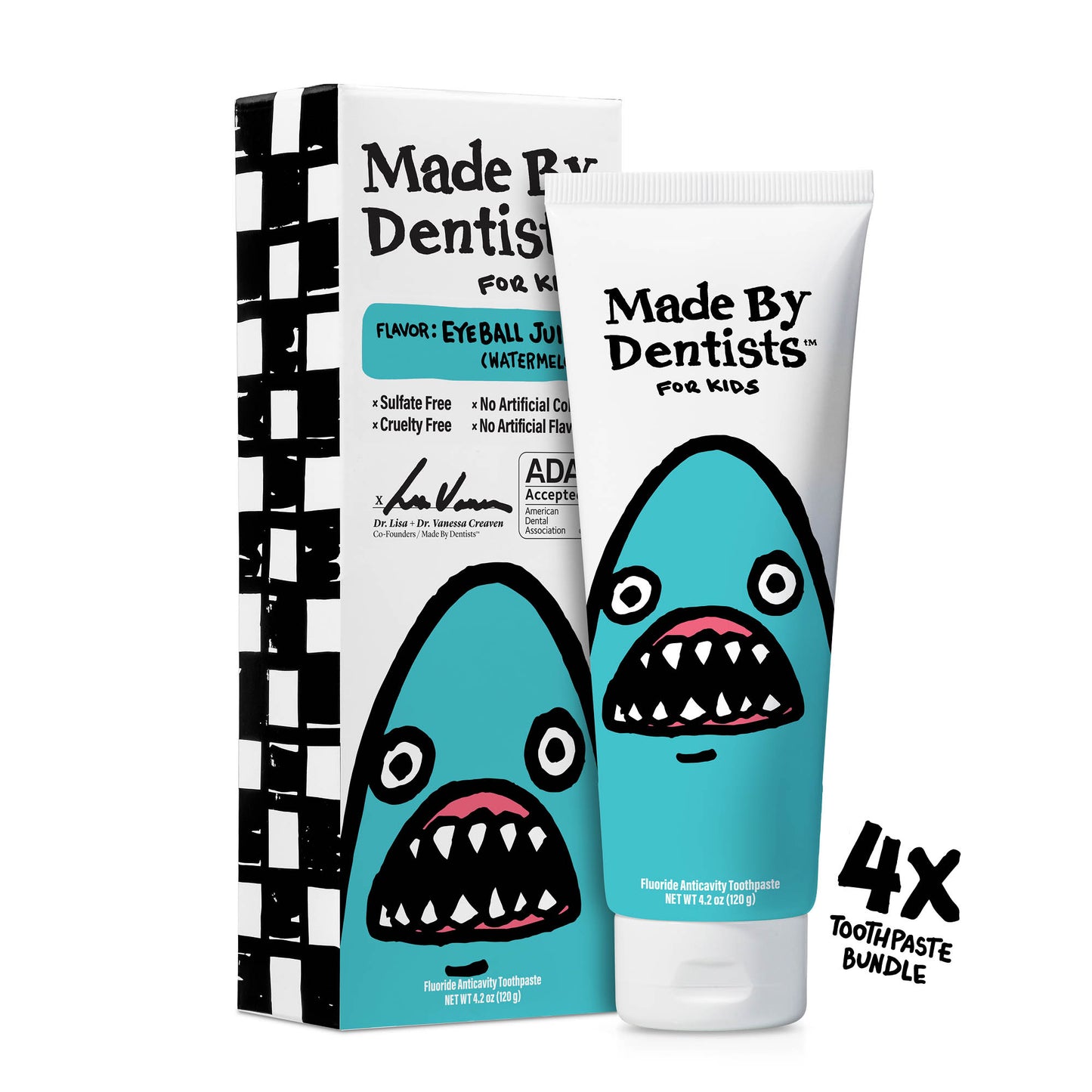 Shark Kids Toothpaste 4-Pack