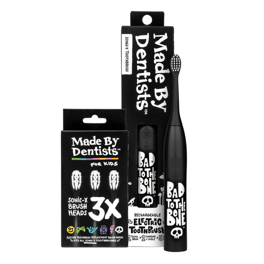 “Bad To The Bone” Electric Toothbrush + 6 Heads