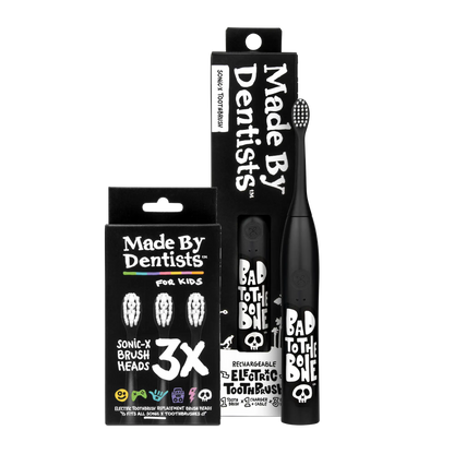 “Bad To The Bone” Electric Toothbrush + 6 Heads