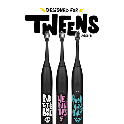 “Bad To The Bone” Electric Toothbrush + 6 Heads