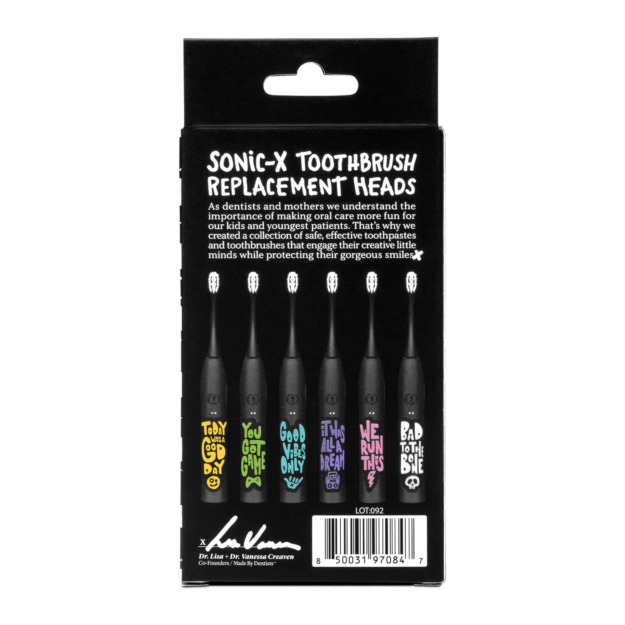Sonic X Replacement Brush Heads – Made By Dentists