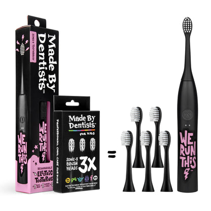 “We Run This” Electric Toothbrush + 6 Heads
