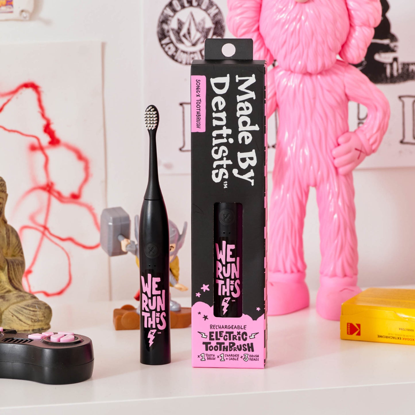 “We Run This” Electric Toothbrush + 6 Heads