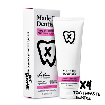 Sensitive + Whitening Professional Toothpaste X4 Bundle